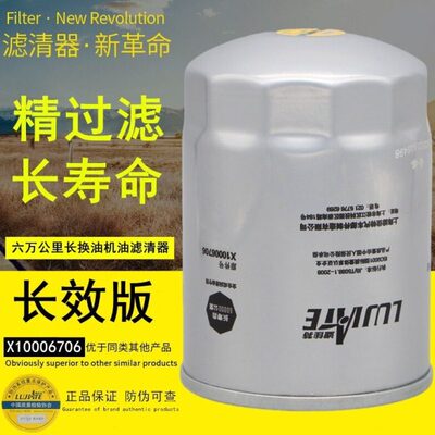 X10006706长寿命六万公里机滤适配云内D25/D30长换油机油滤清器芯