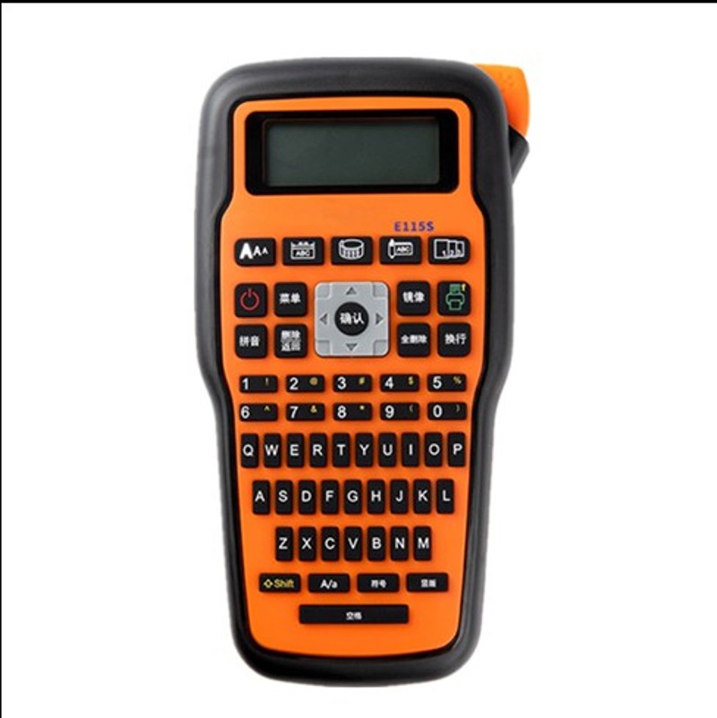 兄弟标签机PT-E115B手持便x携式小型电力网线缆标签打印机PT-D210