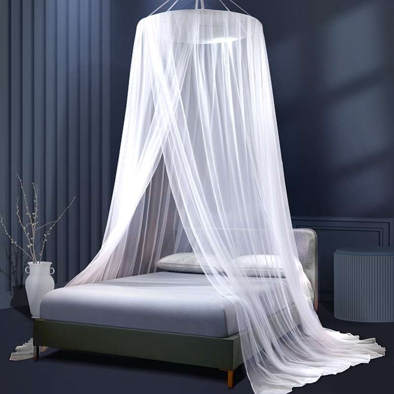 米母婴幔5子账文蚊帐床p家用纱1落地级蚊帐类围帘新款天花板2024a