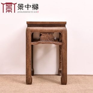 红木家具鸡翅木茶几小桌子中式仿古小茶桌置物架实木沙发角几边几