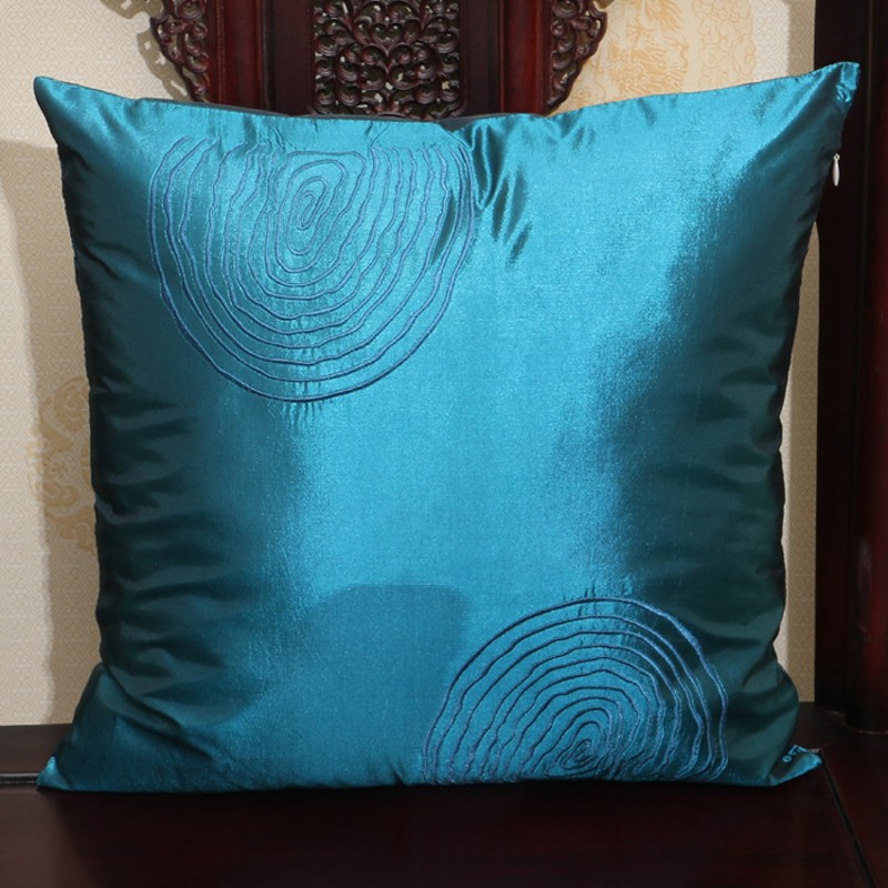 抱枕沙发中式田园刺n绣靠垫办公室腰枕床上靠背汽车护腰靠垫抱枕