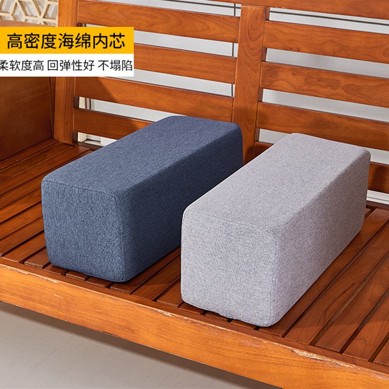 沙发扶手枕方枕圆枕靠枕中式w红木沙发头靠垫腰可拆洗床缝填充神