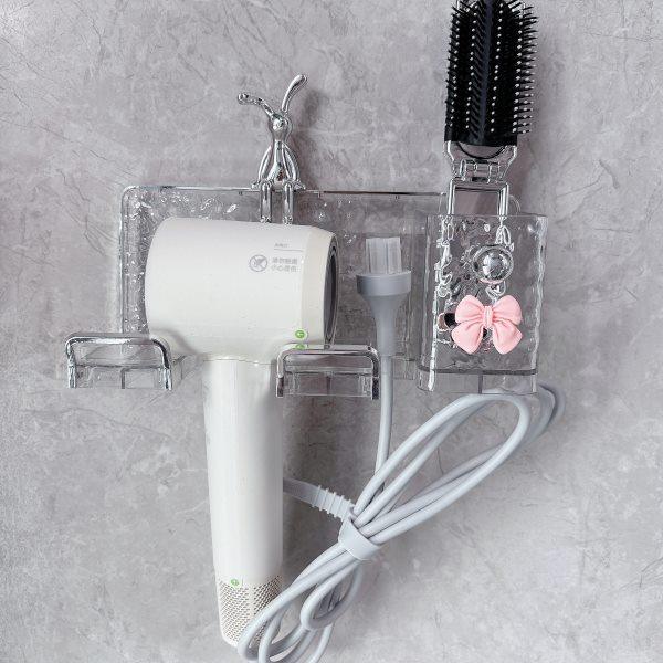轻奢卫生间吹风机置物架免打孔壁挂式风筒支架卫生间懒人收纳挂架,家庭/个人清洁工具,吹风机置物架,淘宝优惠券,粉丝福利购,淘宝优惠卷