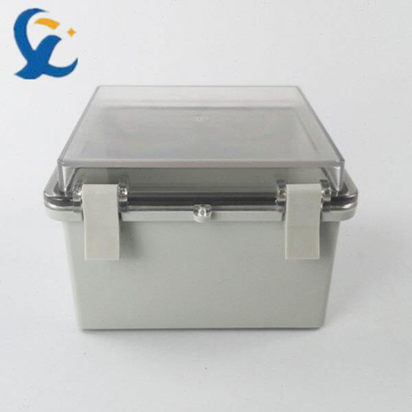 合页搭扣防水盒分线盒150*150*90透明防水接线盒户外工控电源盒子