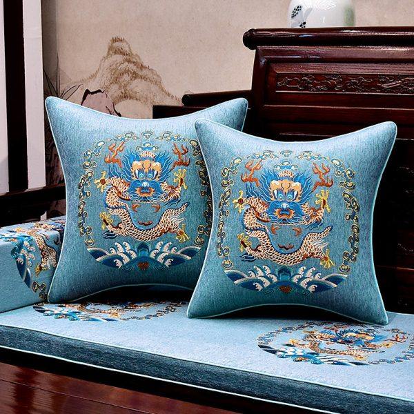 新中式红木沙发坐垫古典实木家具罗汉床圈椅垫靠背垫加厚防滑定制