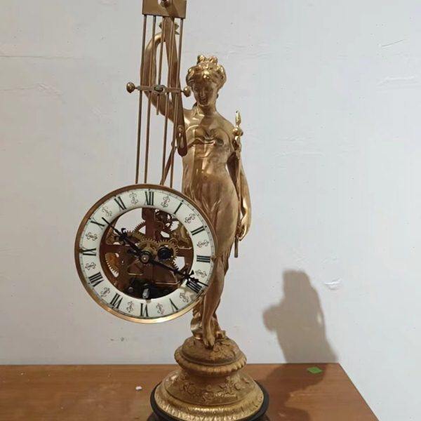 古典钟表 欧式钟表 仿古钟表 镀金摇表