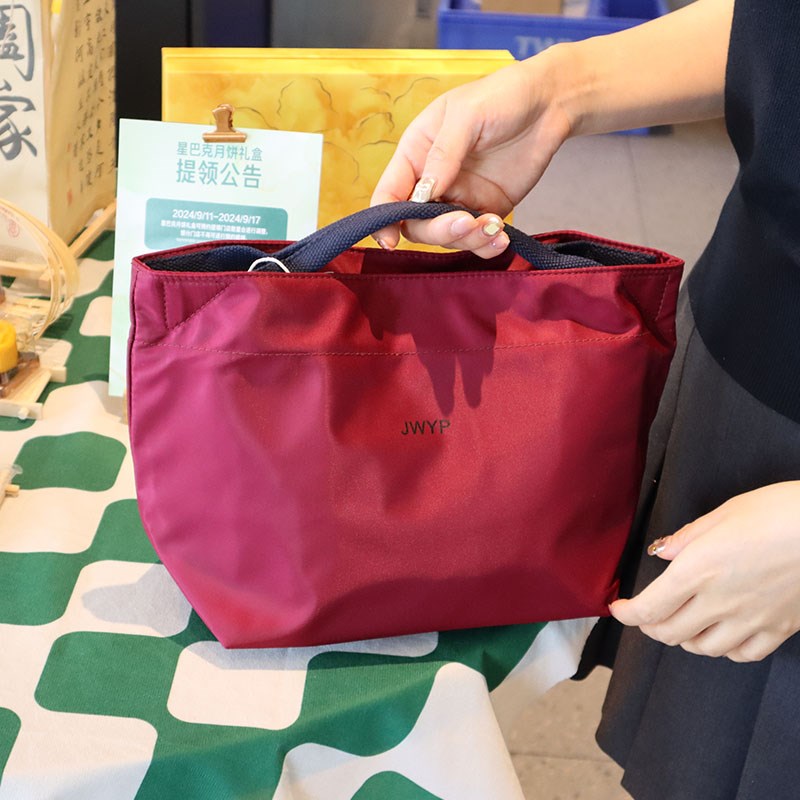 新款简约保温袋日式手拎饭盒袋子防水铝箔便当包上班Y族带饭午餐