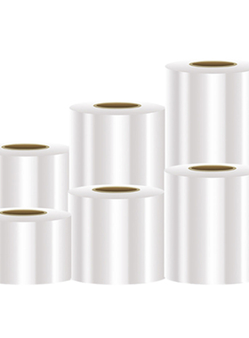 小卷PE缠绕膜5cm工业包装膜6cm外卖保鲜膜打包盒封口10拉伸打包膜