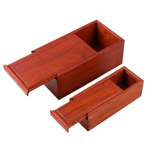 红木抽拉盒红花梨木储物盒长方形复古实木制饰品盒首饰盒文玩药盒