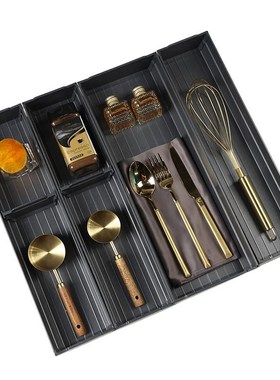 样板间厨房软装饰品摆件橱柜收纳抽屉展示小饰品刀叉铲勺组合套装