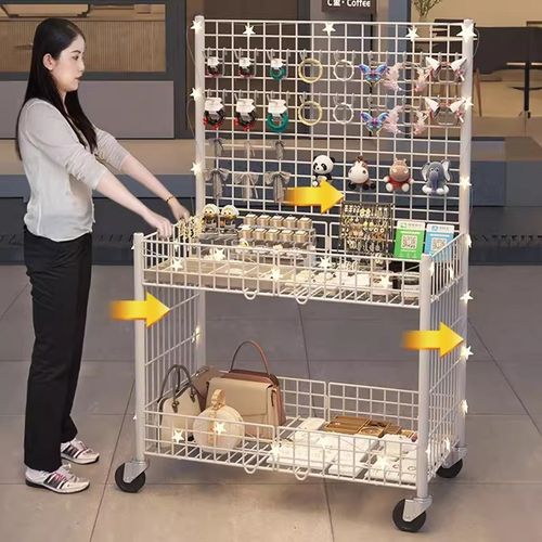 夜市摆摊小推车摆摊车户外手推车多功能摊车促销展示架可折叠移动