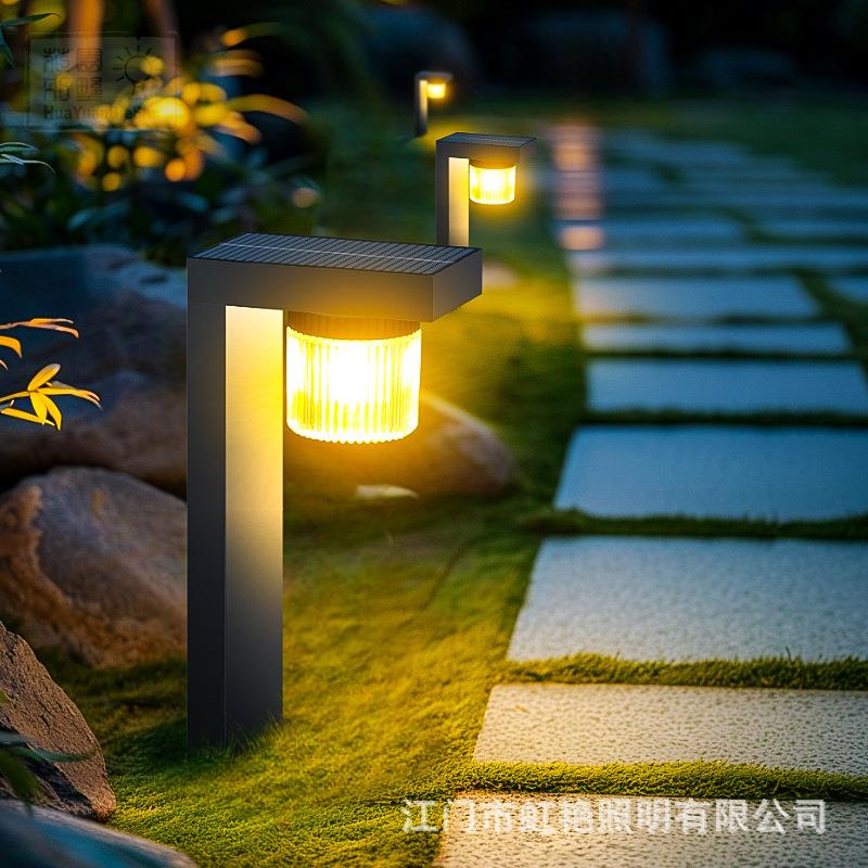 太阳能草坪灯户外防水人体感应草地灯现代花园别墅院子小区庭院灯