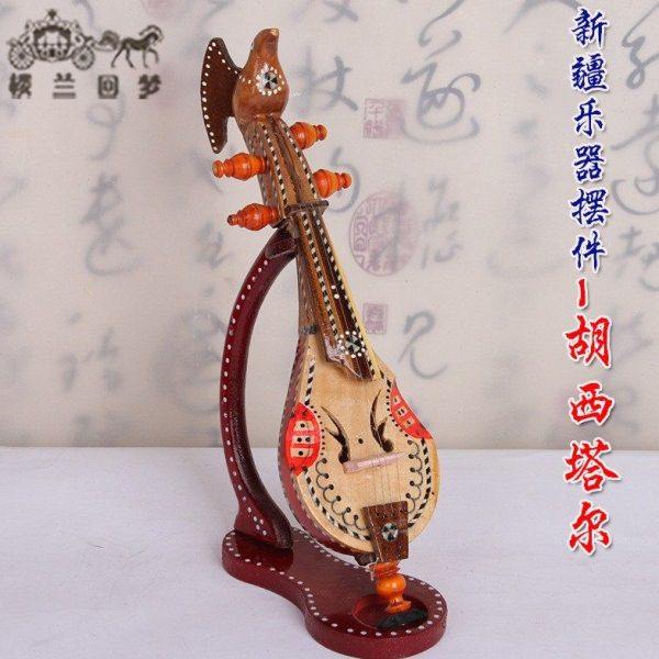 胡西塔尔新疆少数民族特色工艺品摆件维吾尔族纯手工乐器模型摆件