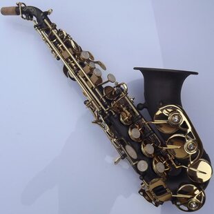 带包装 弯管高音萨克斯 送哨片 降B调 柳泽黑镍亚光