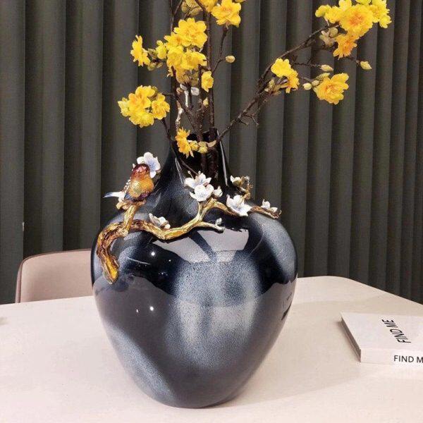 圣朗伦雅韵 渐变不规花瓶 进口水晶玻璃手工饰品 家居工艺品摆设