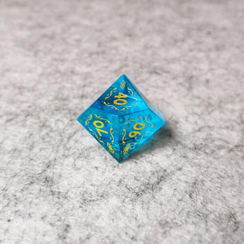 海蓝宝DnD骰子COC跑团骰子龙与地下城宝石克苏鲁的呼唤跑团礼物