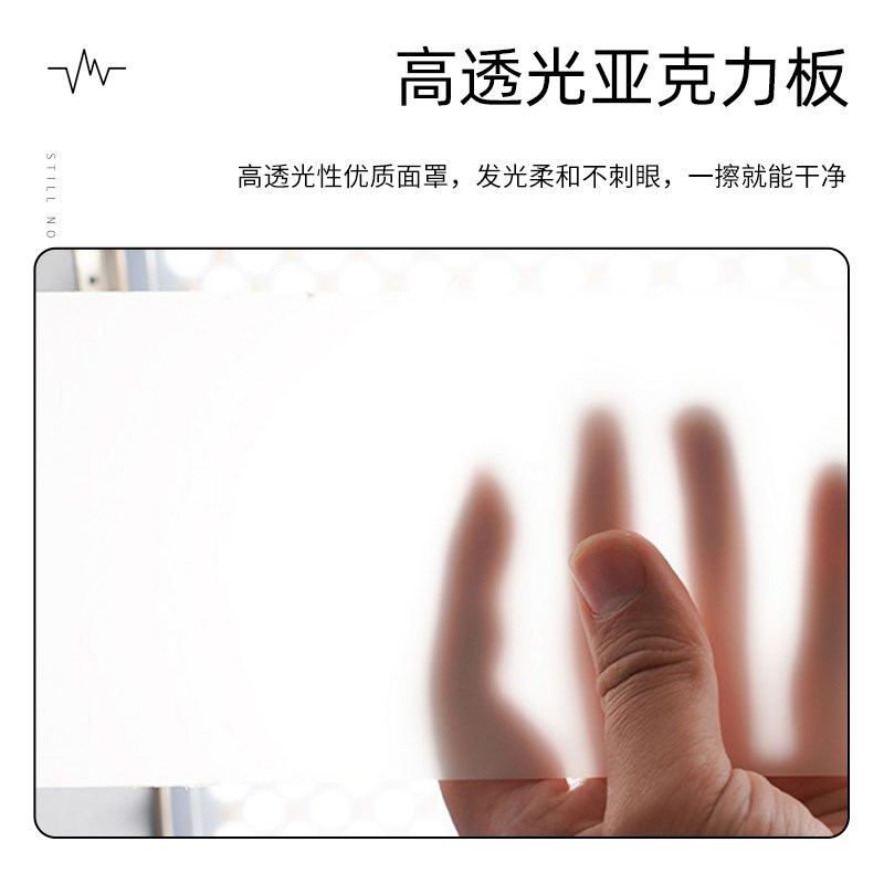 LED长条灯办公室吊灯超亮美发店铺商用教室吸顶直播间超市日光灯