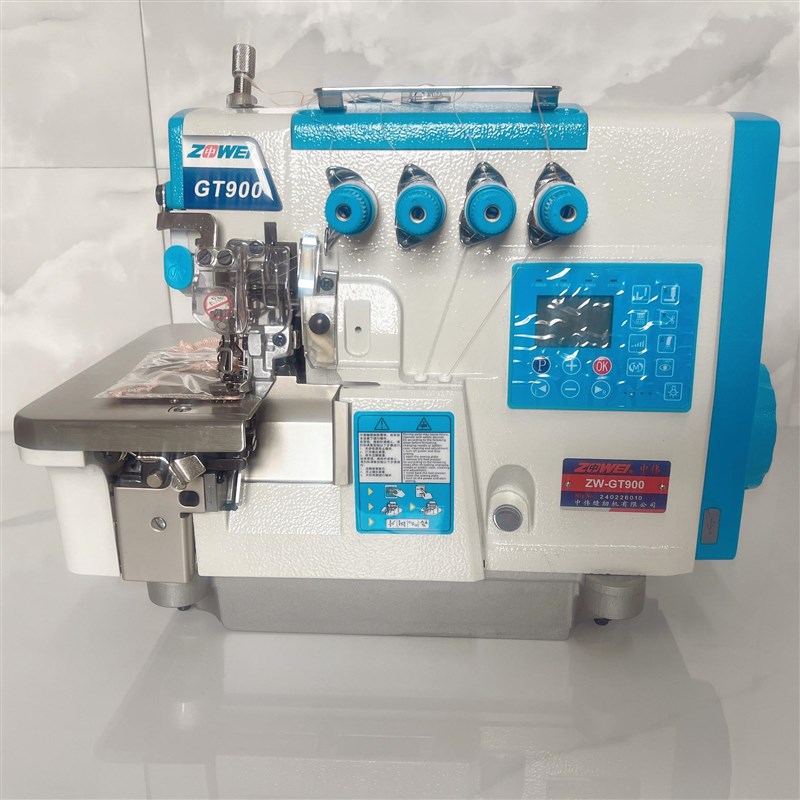 自T900.EXG-UT全动包缝机电脑拷边机步进厚料包边机拷克机缝4EX-4