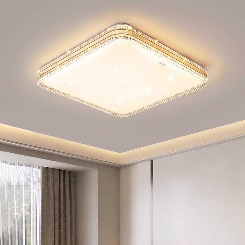 现代简约大气led吸顶灯轻奢家用水晶灯客厅大灯房间主卧室吊灯具