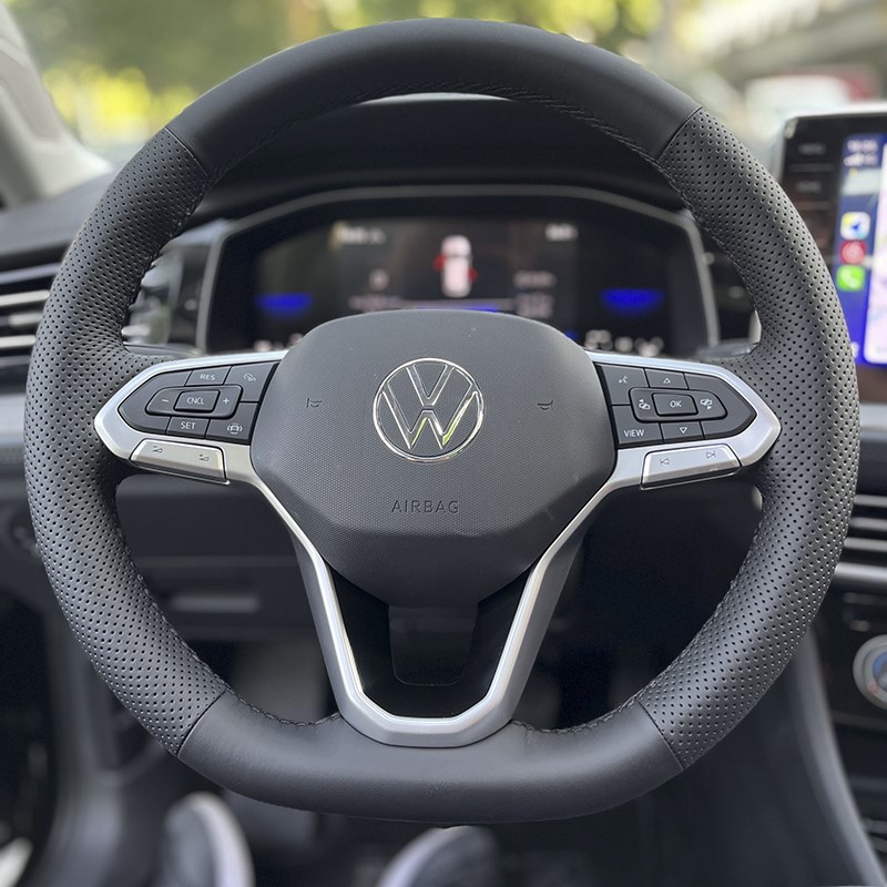 适用大众ID3迈腾GTE帕萨特ID4探岳ID6途观ID7手缝方向盘套