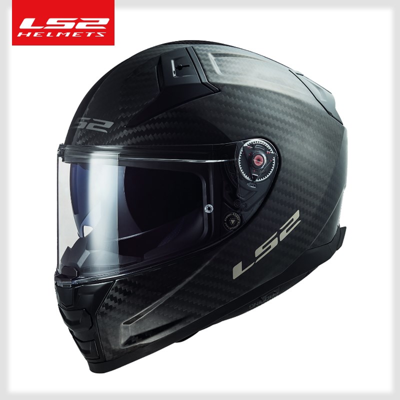 Ls2碳纤维摩托车头盔男子双镜头防雾摩托车比赛全赛季冬季Ff811