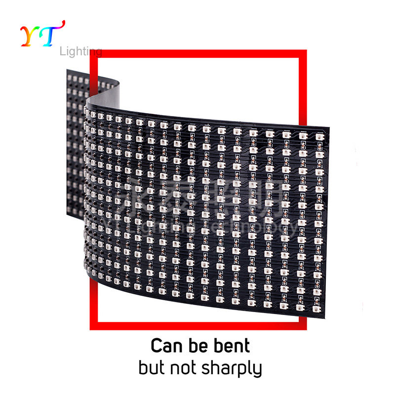 WS2812B8x8 8x32 16x16 20x50 22x22像素屏可编程数字图像文字5V