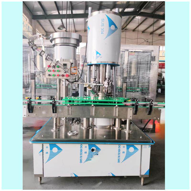 全自动口服液轧盖机口服液锁盖机饮料瓶铝盖轧盖机白酒封口机