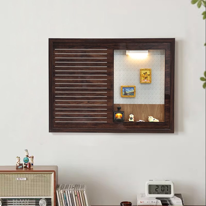 diy磁吸弱电箱遮挡装饰盖板电表箱壁画多媒体光纤网线盒改造挂画