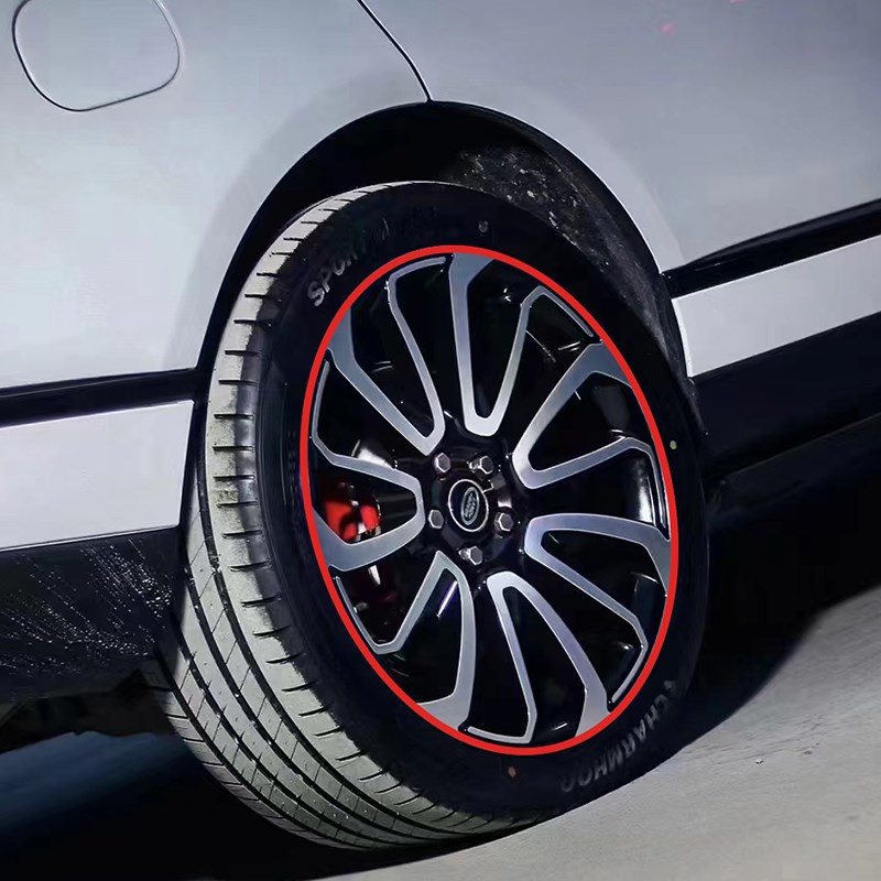 路虎揽胜运动行政版卫士汽车轮毂保护圈金属轮毂防蹭刮条改装