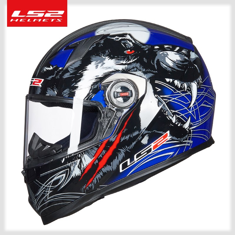 LS2头盔摩托车全盔男女电动车四季通用防雾卡丁车赛跑车机车FF358