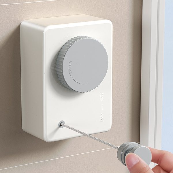 晾衣绳室内免打孔隐形伸缩晾衣架卫生间收缩绳阳台凉衣晒被子神器