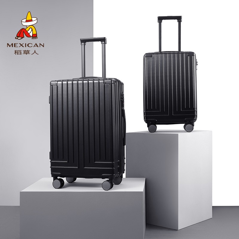 稻草人拉杆箱女2021新款20寸行李箱万向轮便携大容量旅行箱密码箱