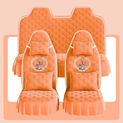 新款爱玛A05电动四轮车电动三轮车座套坐垫套座椅套专用全包布艺