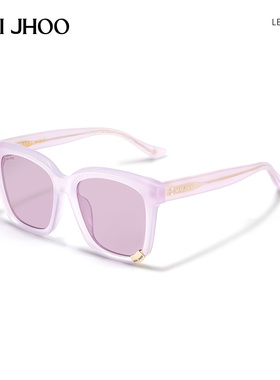 MAI JHOO薰衣草紫色方框墨镜女泪痣太阳镜男遮阳镜蔡司镜片 LUKER