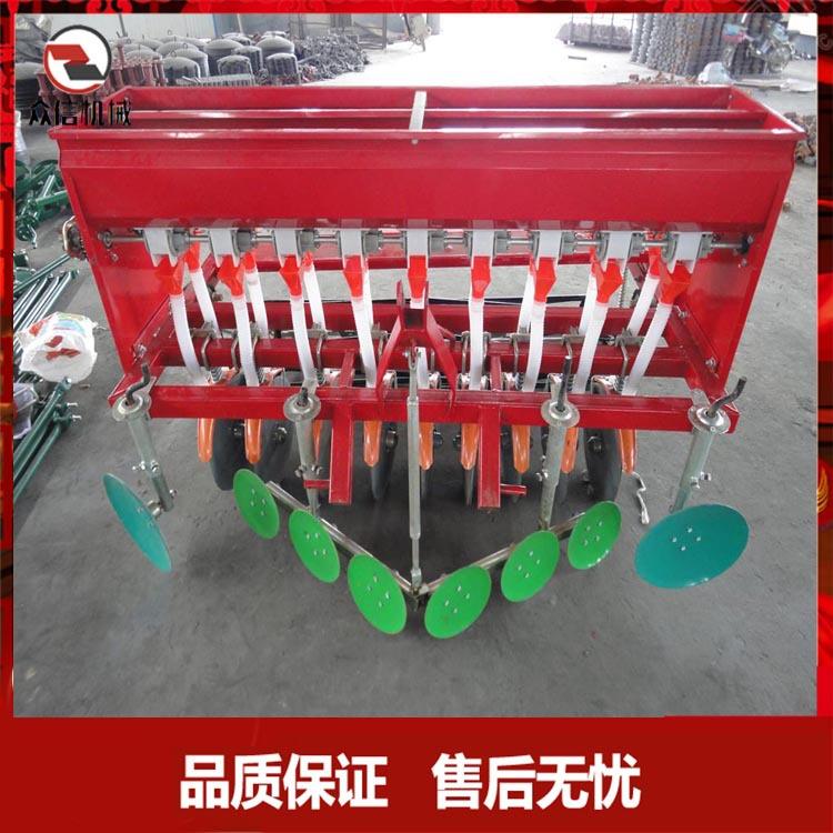 四轮拖拉机带小麦播种机精播机麦子种植机圆盘开沟播种施肥镇压