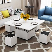 多功能茶几餐桌一体式家用两用升降式可伸缩折叠电动客厅小户型