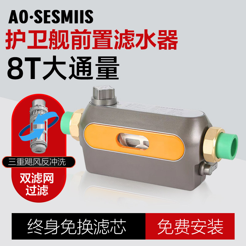 德国史蜜斯密斯前置过滤器家用反冲洗自来水净水自W动清洗全铜进