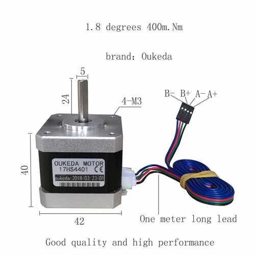 17HS4401 3D打印机 NEMA 17stepper motor for 3D printer 42mm
