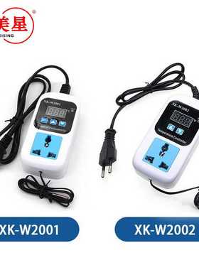 w2001/W2002电子控温插座温度控制器全自动开关可调数显温控仪