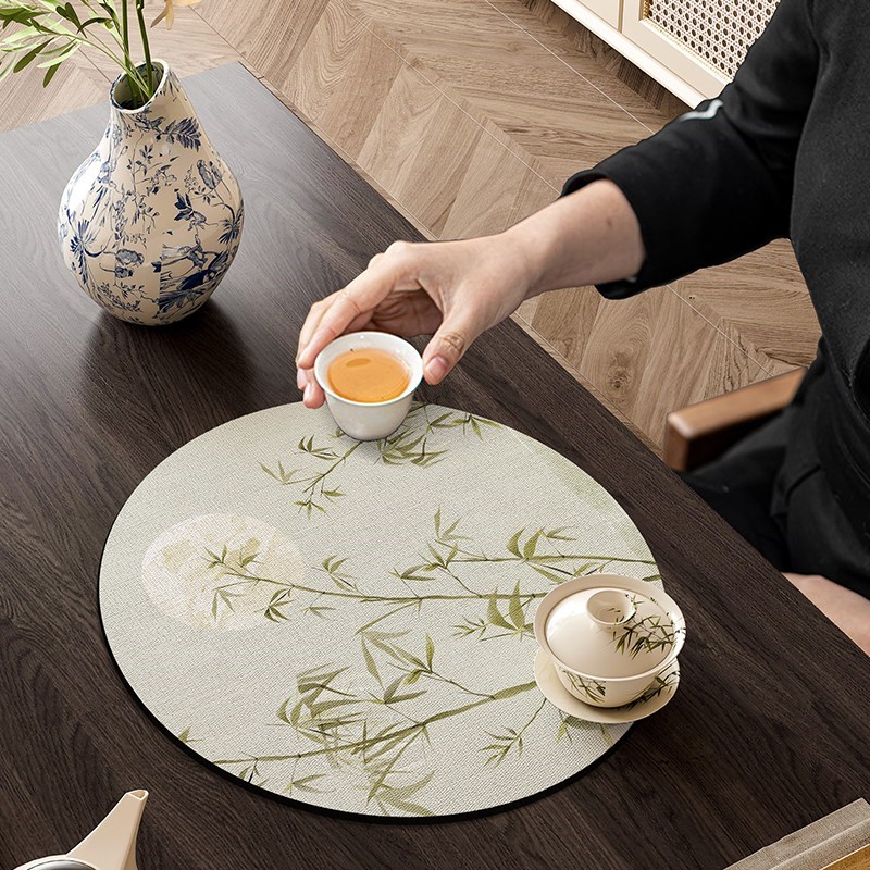 中式茶垫茶席茶台吸水垫防烫隔热桌垫布台面厨房沥水垫