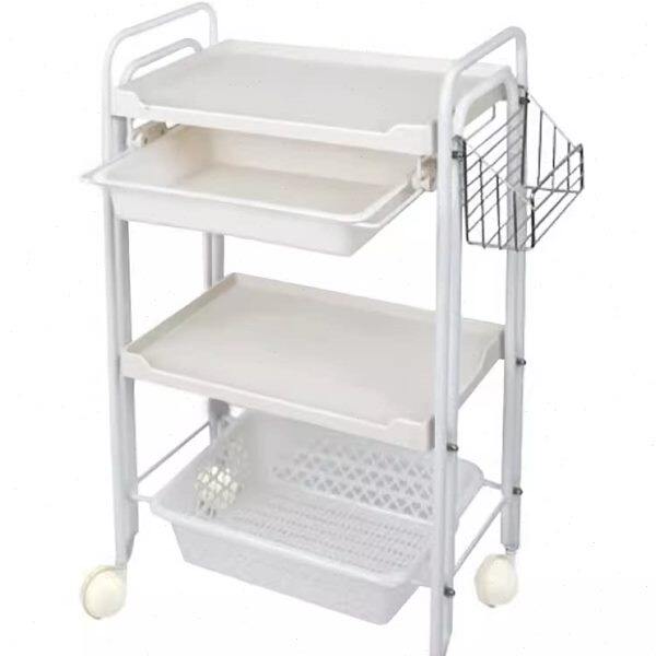 小推车置物架美容院移动推车仪器推车推车置物架不锈钢美容车三层