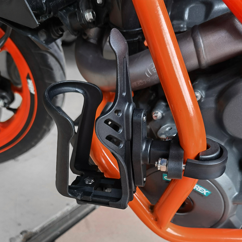 摩托车水壶架保险杠水杯随意挂通用自行车杯架摩旅骑行饮料瓶配件