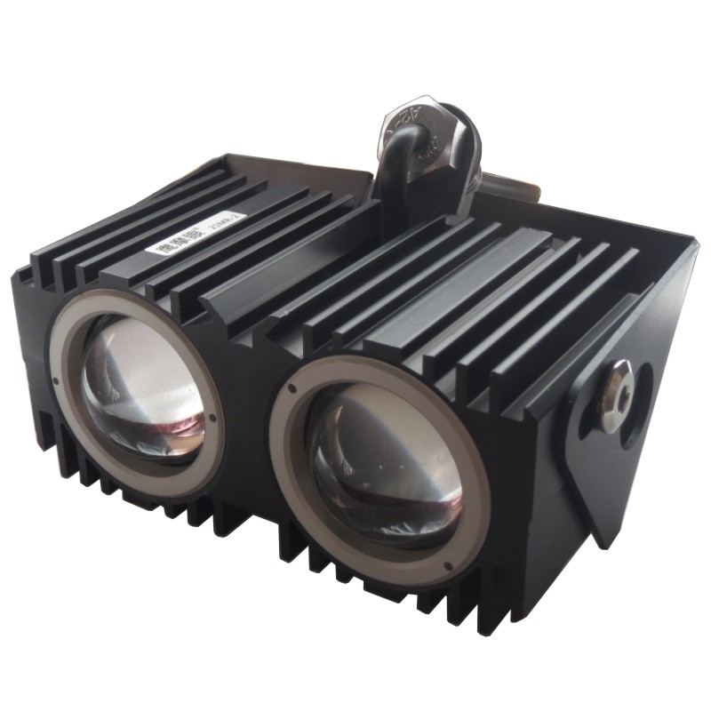 电动车灯踏板摩托车大灯LED外置加装强光双透镜九号远近光射灯