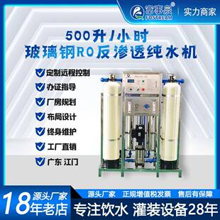 广东0.5吨每小时工业去离子软化水处理反渗透纯净水设备