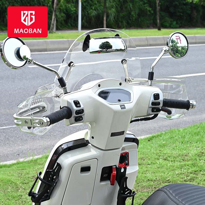 适用新大洲本田NS125la摩托车改装手把前挡风护手罩防风 挡风配件