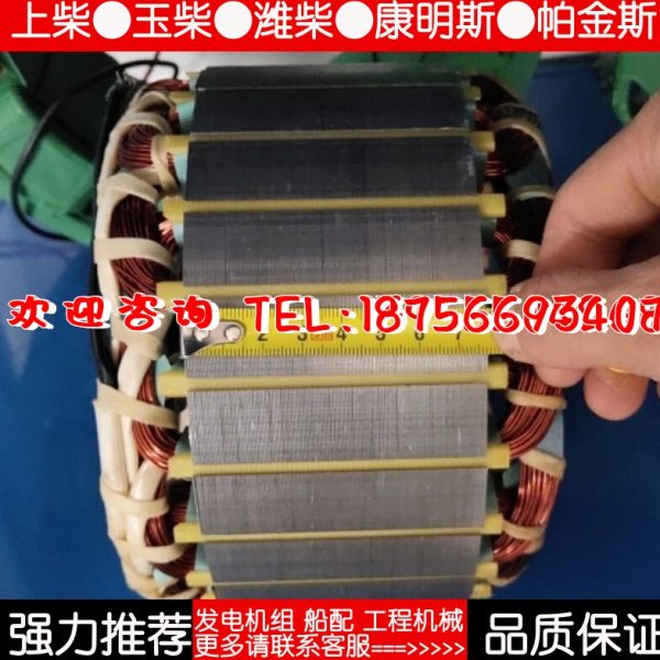 MP-H-120-4上海马拉松120千瓦船用无刷发电机配件 励磁定 转子