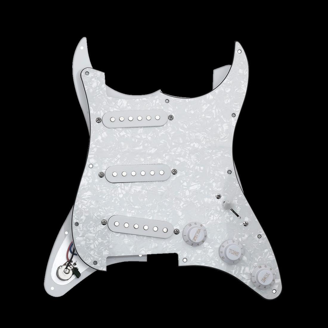 电吉他护板ST单单单电吉他拾音器线路总成赛璐璐珍珠面板吉他配件