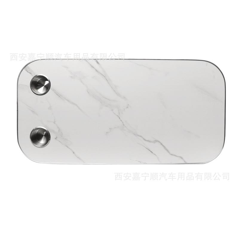 房车实木桌板铝包边大理石纹餐桌多种颜色带有杯托商务车餐桌桌面