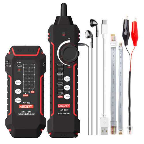 NOYAFA NF-802 英文版 NCV Network Cable Tester Wire Finder