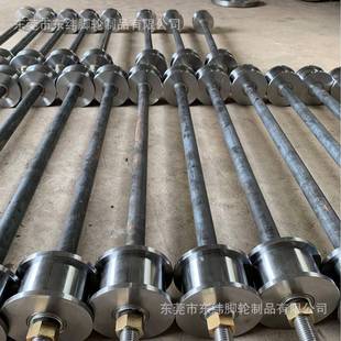 火车导轨轮H型双边钢轨轮矿车轮对45号钢实心滑轮承重2 15吨